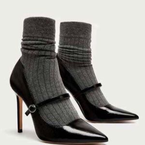 ZARA SOCK PUMPS